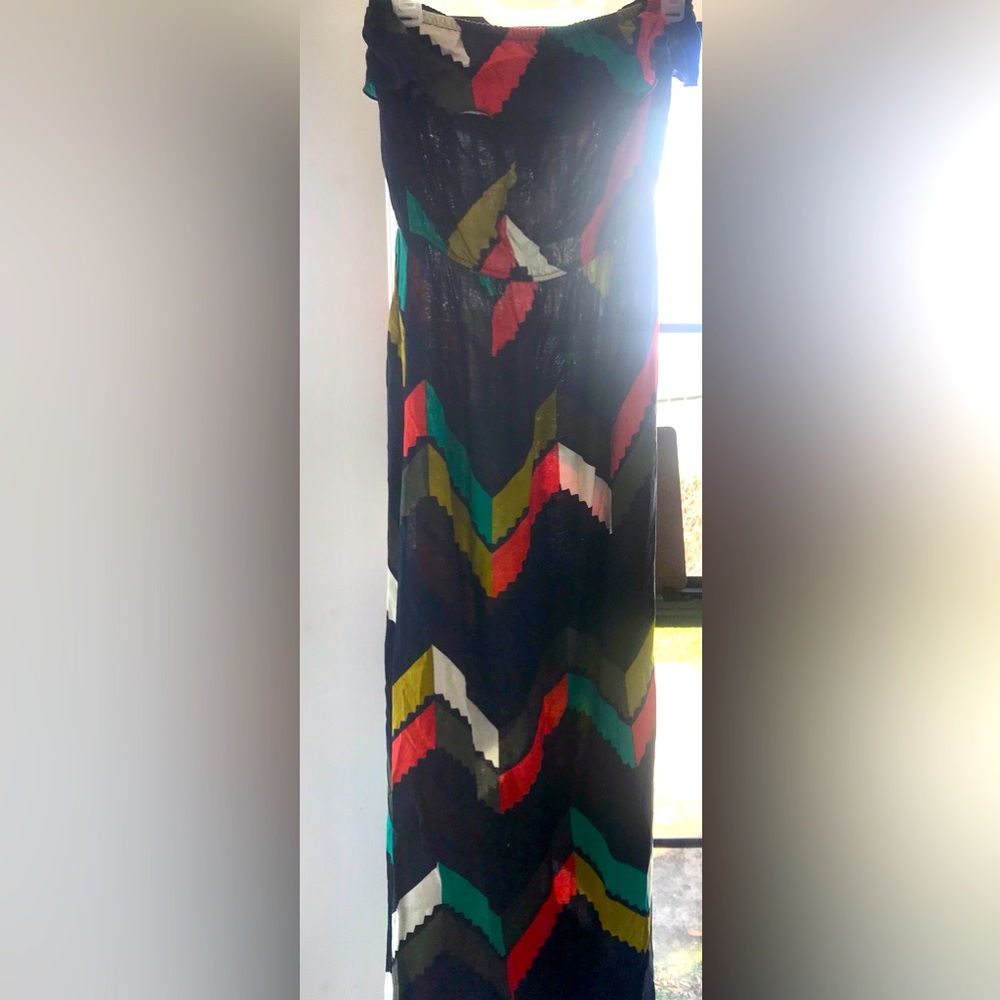 Love by Chesley Beautiful Multicolored Festive Maxi Summer Dress size L